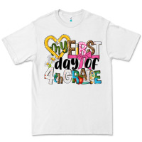White my first day of 4th grade Premium Tee - NancyCooperArtShop