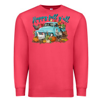 Cardinal Happy Fall Y'all Premium Sweatshirt - LillyAllenDesigns