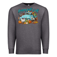 Charcoal Heather Happy Fall Y'all Premium Sweatshirt - LillyAllenDesigns