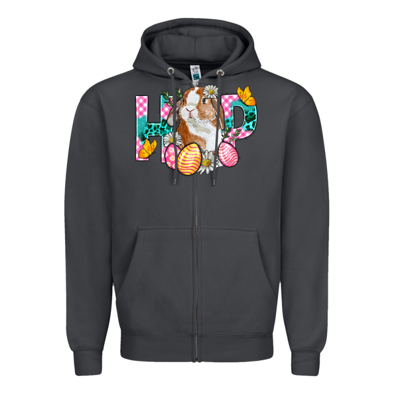 Hop Bunny Easter Zipper Hoodie by BundleAndBundleShop | Teevron