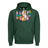 Sports Green Hop Bunny Easter Zipper Hoodie - BundleAndBundleShop