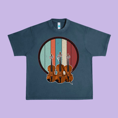 Violin Vintage Urban Heavy Tee Designed By Bettercallsaul