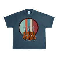 Midnight Navy Violin Vintage Urban Heavy Tee - Bettercallsaul