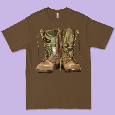 Soldier Boots Premium Tee Designed By Ranaportraitstore