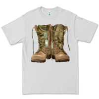 Dove Grey soldier boots Premium Tee - RanaPortraitStore