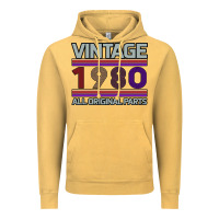 Vintage Mustard Vintage 1980 Birthday Vintage Hoodie - Bettercallsaul