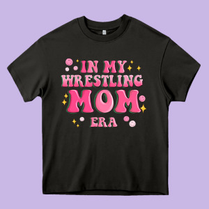 In My Wrestling Mom Era Heavy Core Tee Designed By Maliassmallbusiness