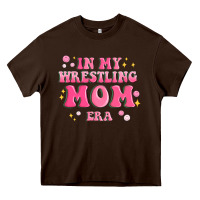 Chocolate Brown in my wrestling mom era Heavy Core Tee - MaliasSmallBusiness