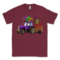 Burgundy mardi gras mask crawfish farm tractor Classic Tee - RanaPortraitStore