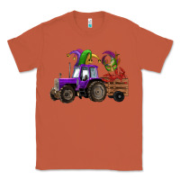 Mardi Gras Mask Crawfish Farm Tractor Classic Tee | Teevron