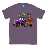 Lavender mardi gras mask crawfish farm tractor Classic Tee - RanaPortraitStore