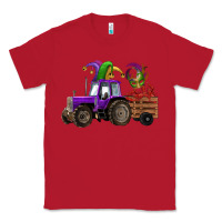 Red mardi gras mask crawfish farm tractor Classic Tee - RanaPortraitStore