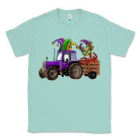 Seafoam mardi gras mask crawfish farm tractor Classic Tee - RanaPortraitStore