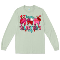 Matcha Happy Valentine's Day with teeth Valentine's Day Long Sleeve Tee - HowdyJamesFarm