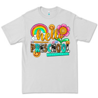 Dove Grey hello preschool Premium Tee - NancyCooperArtShop