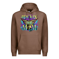 Chestnut Rockin' the mom Mother's Day Premium Hoodie - FaDigitalArtStudio