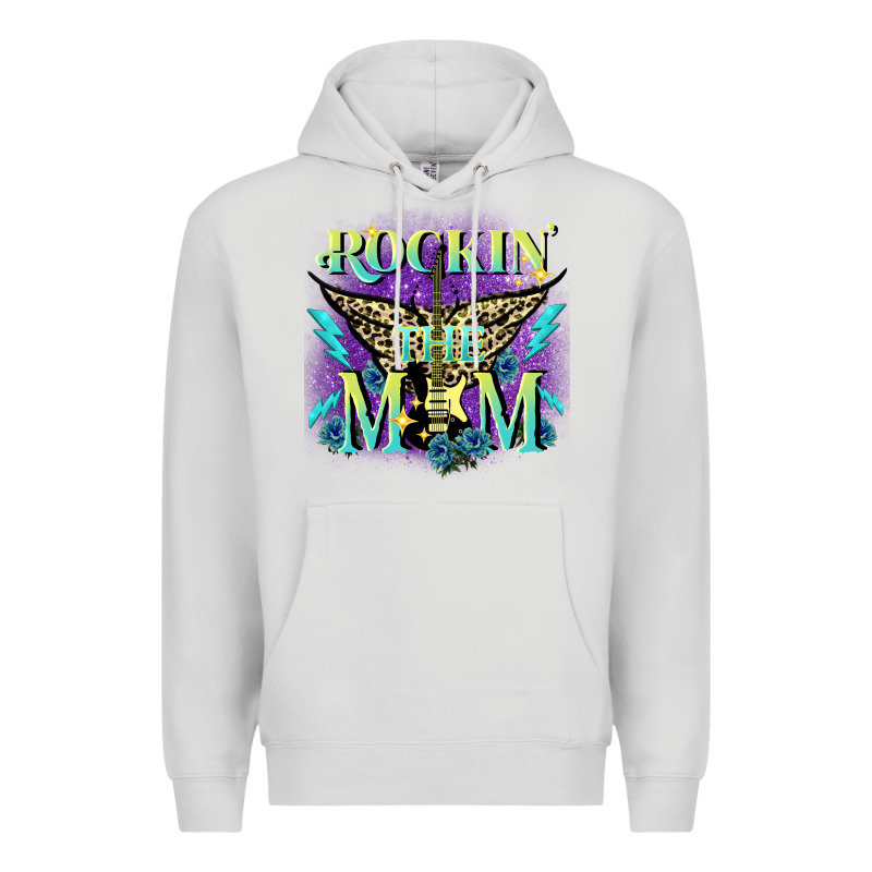 Rockin' The Mom Mother's Day Premium Hoodie by FaDigitalArtStudio | Teevron