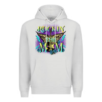 Dove Grey Rockin' the mom Mother's Day Premium Hoodie - FaDigitalArtStudio