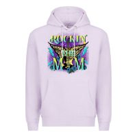 Lilac Rockin' the mom Mother's Day Premium Hoodie - FaDigitalArtStudio