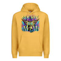 Mustard Rockin' the mom Mother's Day Premium Hoodie - FaDigitalArtStudio