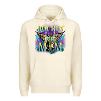 Sandshell Rockin' the mom Mother's Day Premium Hoodie - FaDigitalArtStudio