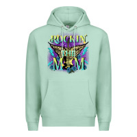 Seafoam Rockin' the mom Mother's Day Premium Hoodie - FaDigitalArtStudio