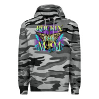 Slate Camo Rockin' the mom Mother's Day Premium Hoodie - FaDigitalArtStudio