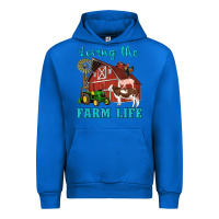 Cobalt western loving the farm life barn cow pig rooster tractor wind wheel Urban Hoodie - Artiststas