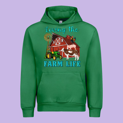Western Loving The Farm Life Barn Cow Pig Rooster Tractor Wind Wheel Urban Hoodie Designed By Artiststas