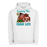 Pigment Lunar Rock western loving the farm life barn cow pig rooster tractor wind wheel Urban Hoodie - Artiststas