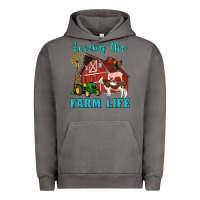 Pigment Tornado western loving the farm life barn cow pig rooster tractor wind wheel Urban Hoodie - Artiststas