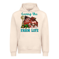 Sandshell western loving the farm life barn cow pig rooster tractor wind wheel Urban Hoodie - Artiststas