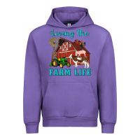Tulip western loving the farm life barn cow pig rooster tractor wind wheel Urban Hoodie - Artiststas