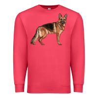 Cardinal German Shepherd Dog Illustrations Premium Sweatshirt - LillyAllenDesigns