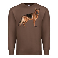 Chestnut German Shepherd Dog Illustrations Premium Sweatshirt - LillyAllenDesigns