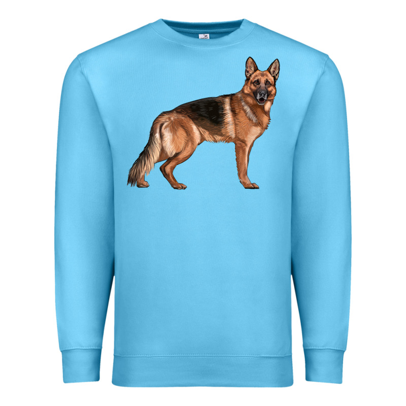 German Shepherd Dog Illustrations Premium Sweatshirt by LillyAllenDesigns | Teevron