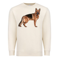 Sandshell German Shepherd Dog Illustrations Premium Sweatshirt - LillyAllenDesigns