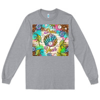 Heather Grey Shell yeah Long Sleeve Tee - TumblerDesignByShophia