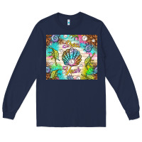 Navy Shell yeah Long Sleeve Tee - TumblerDesignByShophia