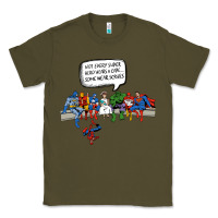 Army Green Superheros Classic Tee - Bettercallsaul