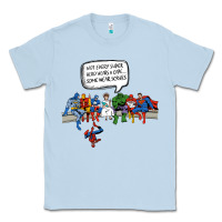 Dusty Blue Superheros Classic Tee - Bettercallsaul