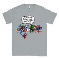 Heather Grey Superheros Classic Tee - Bettercallsaul