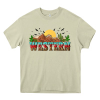 Mossy western Heavy Core Tee - NancyCooperArtShop