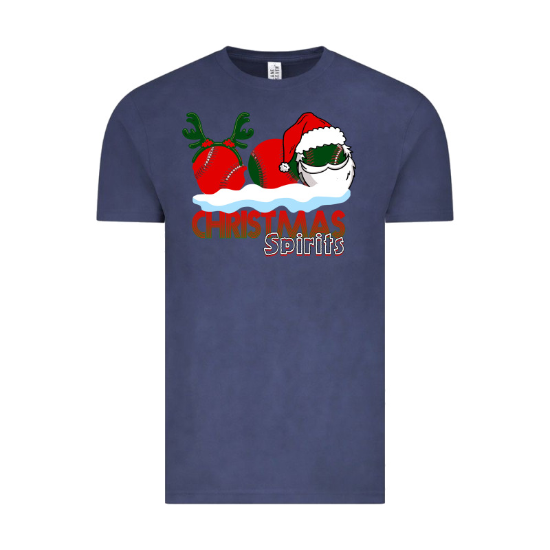 Christmas Spirits Baseball Vintage Tee by Bettercallsaul | Teevron
