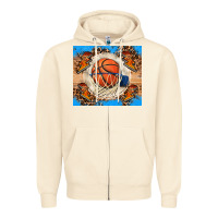 Sandshell basketball Zipper Hoodie - FaDigitalArtStudio