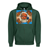 Basketball Zipper Hoodie | Teevron