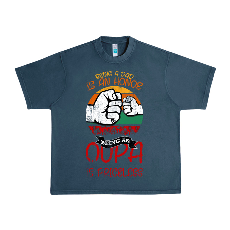 Being A Dad Is An Honor Being Papa Is Priceless Urban Heavy Tee by Bettercallsaul | Teevron