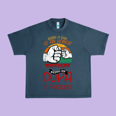 Being A Dad Is An Honor Being Papa Is Priceless Urban Heavy Tee Designed By Bettercallsaul