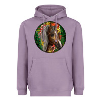 Lavender Tennessee Horse Christmas Heavyweight Hoodie - LillyAllenDesigns