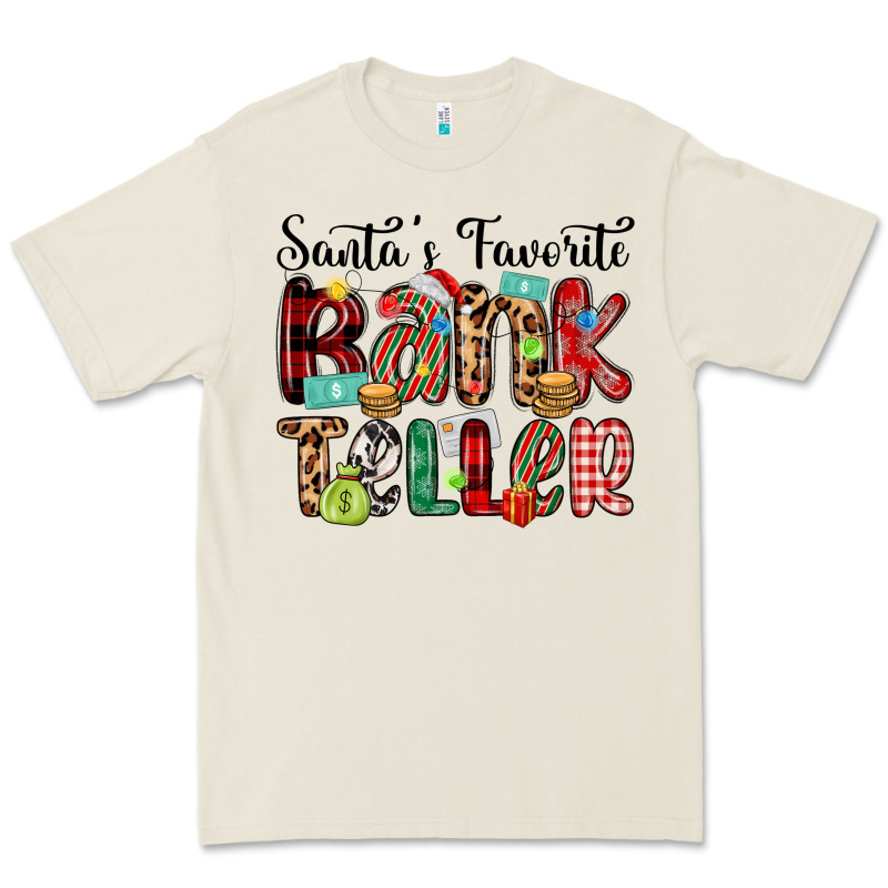 Santa S Favorite Bank Teller Premium Tee by MaliasSmallBusiness | Teevron